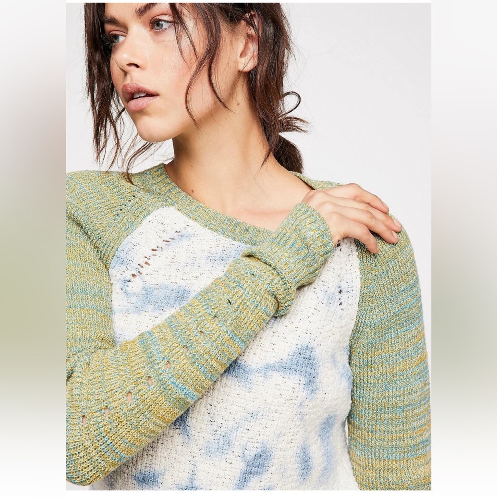 Free People Dewdrop Tie Dye Pullover Sweater